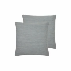 Evans Lichfield 2 Pack Steel Grey Dalton Slubbed Filled Cushions