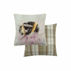 Evans Lichfield Multicolour Watercolour Bee Printed Polyester Filled Cushion -Evans Lichfieldshop unnamed file 126