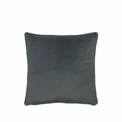 Evans Lichfield Granite Grey Opulence Velvet Polyester Filled Cushion