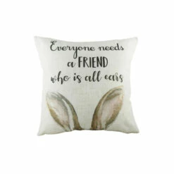 Evans Lichfield Multicolour All Ears Hare Polyester Filled Cushion