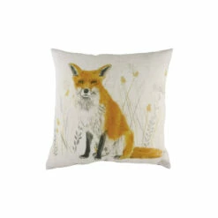 Evans Lichfield White Fox Cushion