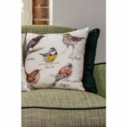 Evans Lichfield Multicolour Species Birds Printed Polyester Filled Cushion