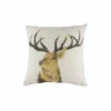 Evans Lichfield White Stag Head Cushion