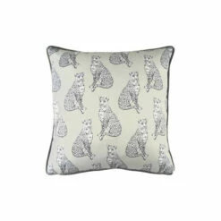 Evans Lichfield White Safari Leopard Printed Polyester Filled Cushion -Evans Lichfieldshop unnamed file 242