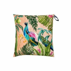 Evans Lichfield Pink Peacock Water Resistant Outdoor Floor Cushion -Evans Lichfieldshop unnamed file 271