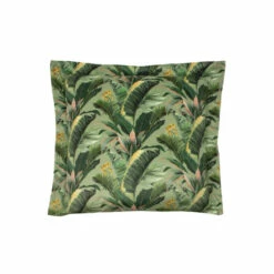 Evans Lichfield Multicolour Manyara Leaves Velvet Polyester Filled Cushion