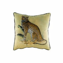 Evans Lichfield Multicolour Kibale Jungle Leopard Velvet Polyester Filled Cushion -Evans Lichfieldshop unnamed file 288