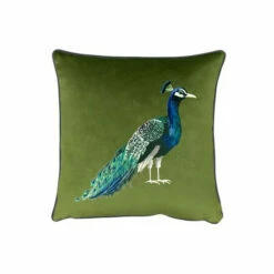 Evans Lichfield Green Peacock Cushion -Evans Lichfieldshop unnamed file 314