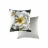 Evans Lichfield White Winter Floral Rose Polyester Filled Cushion
