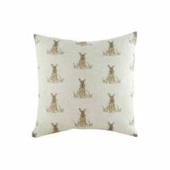 Evans Lichfield Multicolour Oakwood Hares Repeat Polyester Filled Cushion