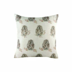 Evans Lichfield Multicolour Hedgerow Owl Repeat Printed Polyester Filled Cushion
