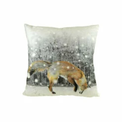 Evans Lichfield Multicolour Jumping Fox Printed Polyester Filled Cushion -Evans Lichfieldshop unnamed file 345