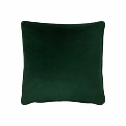 Evans Lichfield Bottle Green Opulence Velvet Polyester Filled Cushion