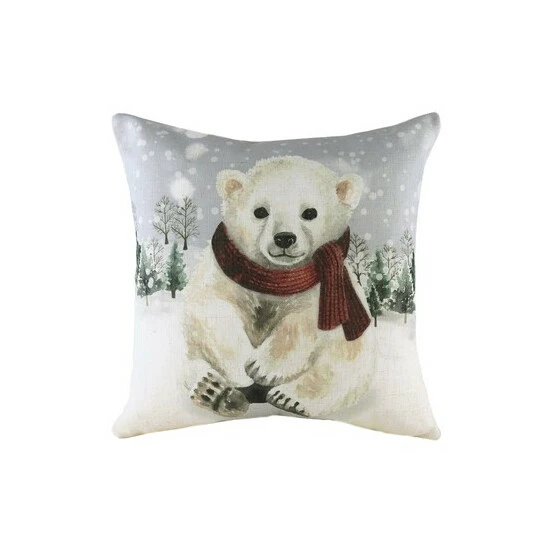 unnamed-file-372.jpg Evans Lichfield Multicolour Snowy Polar Bear Printed Polyester Filled Cushion -Evans Lichfieldshop unnamed file 372