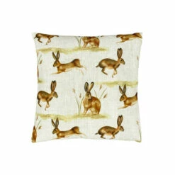 Evans Lichfield Natural Country Running Hares Printed Cushion -Evans Lichfieldshop unnamed file 378