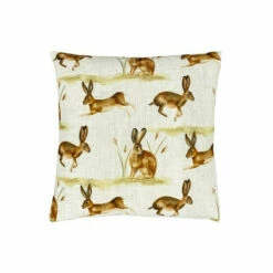 Evans Lichfield Natural Country Running Hares Printed Cushion -Evans Lichfieldshop unnamed file 380