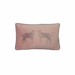 Evans Lichfield Powder Pink Savannah Leopard Velvet Rectangular Polyester Filled Cushion -Evans Lichfieldshop unnamed file 406
