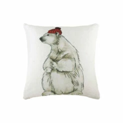 Evans Lichfield Multicolour Polar Bear Printed Polyester Filled Cushion