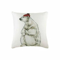 Evans Lichfield Multicolour Polar Bear Printed Polyester Filled Cushion -Evans Lichfieldshop unnamed file 428