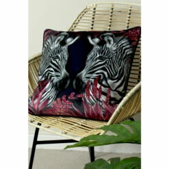 Evans Lichfield Black Zinara Cushion