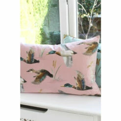 Evans Lichfield Pink Country Duck Cushion