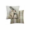 Evans Lichfield Multicolour Watercolour Hare Printed Polyester Filled Cushion