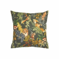 Evans Lichfield Grey Forest Fox Repeat Cushion