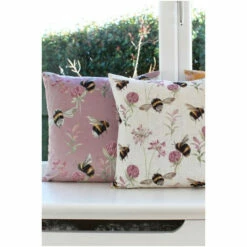 Evans Lichfield Heather Purple Country Bee Garden Velvet Cushion -Evans Lichfieldshop unnamed file 48