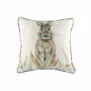 Evans Lichfield Multicolour Oakwood Hare Printed Polyester Filled Cushion