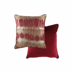 Evans Lichfield Burgundy Red Inca Cushion