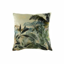 Evans Lichfield Multicolour Kibale Tropical Velvet Polyester Filled Cushion -Evans Lichfieldshop unnamed file 545
