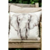Evans Lichfield White Safari Elephant Printed Polyester Filled Cushion