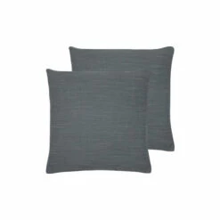 Evans Lichfield 2 Pack Grey Dalton Filled Cushions