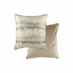 Evans Lichfield Mocha Brown Inca Jacquard Polyester Filled Cushion