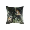 Evans Lichfield Multicolour Kibale Jungle Animals Velvet Polyester Filled Cushion