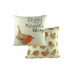 Evans Lichfield Multicolour Robin Printed Polyester Filled Cushion