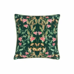 Evans Lichfield Green Heritage Bell Flowers Printed Cushion -Evans Lichfieldshop unnamed file 771