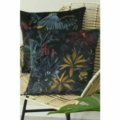 Evans Lichfield Black Zinara Cushion