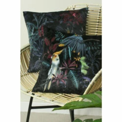 Evans Lichfield Black Zinara Cushion