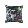 Evans Lichfield Blue Jungle Lemur Velvet Polyester Filled Cushion