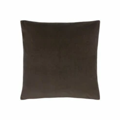 Evans Lichfield Truffle Brown Sunningdale Velvet Polyester Filled Cushion